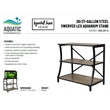 Aquatic Fundamentals 29/37 Gallon 3-Tier Aquarium Stand Swerved Front Leg