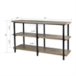 Aquatic Fundamentals 40/55 Gallon 3-Tier Aquarium Stand Gray Wash