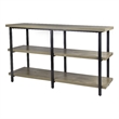 Aquatic Fundamentals 40/55 Gallon 3-Tier Aquarium Stand Gray Wash