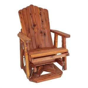 American Furniture Classics 23&quot CEDAR ADIRONDACK Swivel Glider