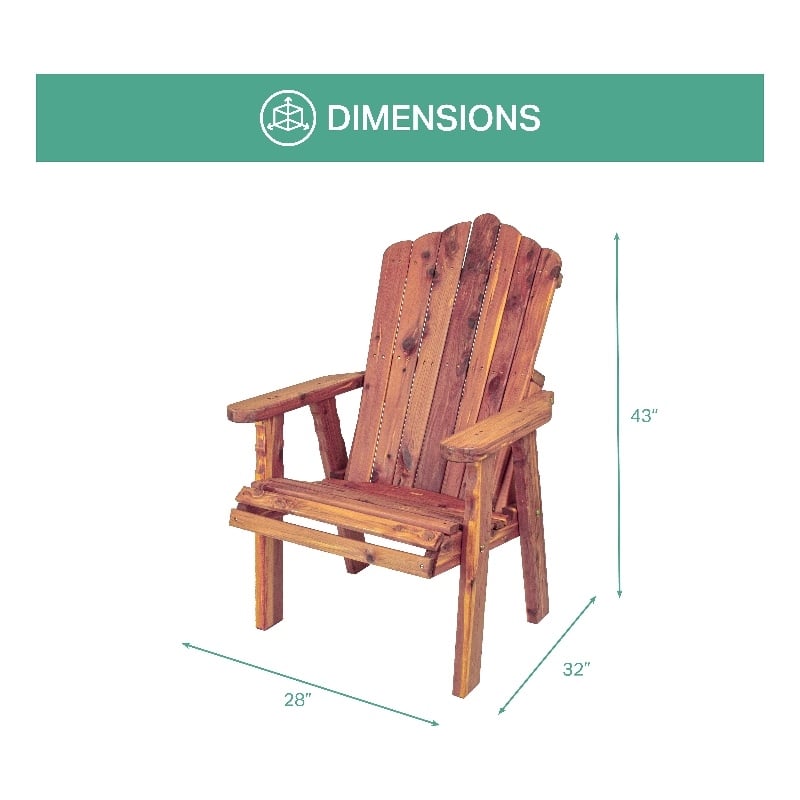 American Furniture Classics CEDAR Stationary Chair w Stationary Ottoman