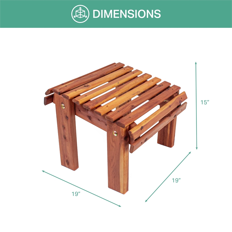 American Furniture Classics CEDAR Stationary Ottoman