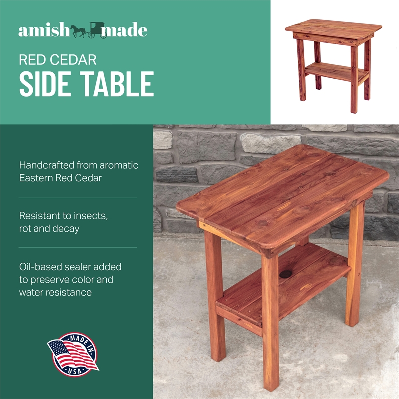 American Furniture Classics CEDAR Rectangle Side table
