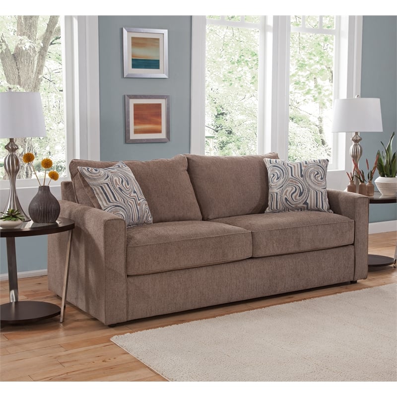 American Furniture Classics Delilah Sofa with 2 Throw Pillows