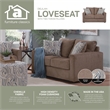 American Furniture Classics Delilah Loveseat with 2 Throw Pillows