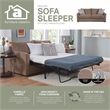 American Furniture Classics Delilah Sleeper Sofa with 2 Throw Pillows