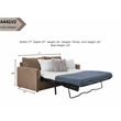 American Furniture Classics Delilah Sleeper Sofa with 2 Throw Pillows