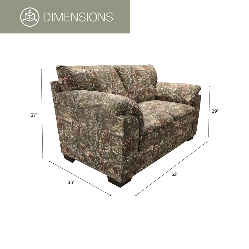American Furniture Classics Model 8-010-A452V3 Sofa in Superflauge Camo Fabric