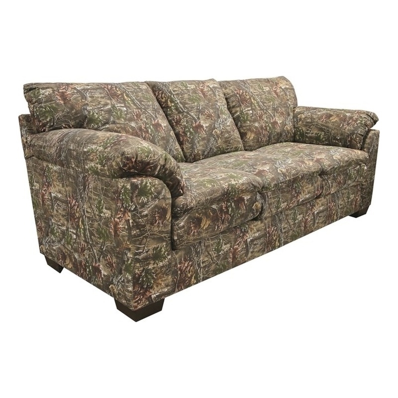 American Furniture Classics Model 8-010-A452V3 Sofa in Superflauge Camo Fabric