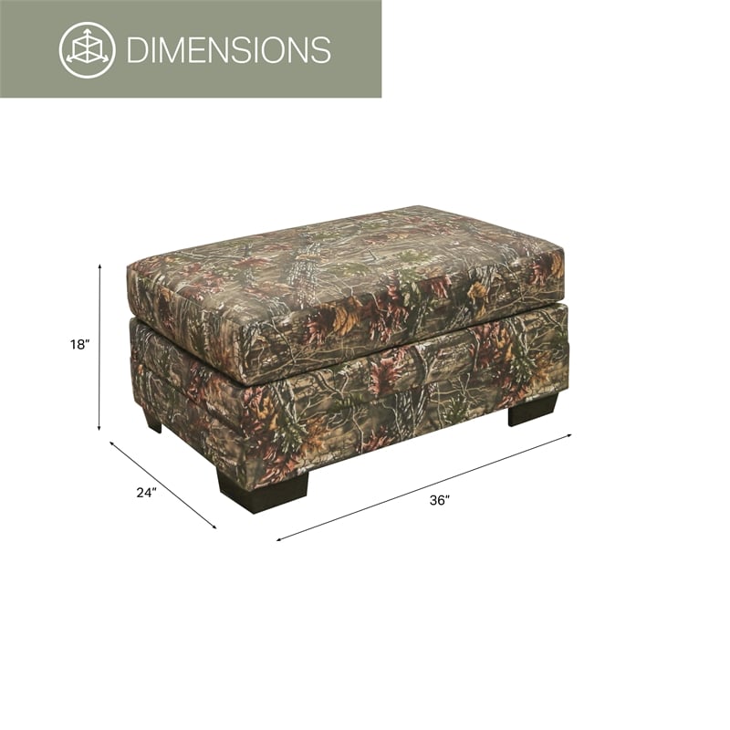 American Furniture Classics Upholstered Ottoman in Superflauge Camo