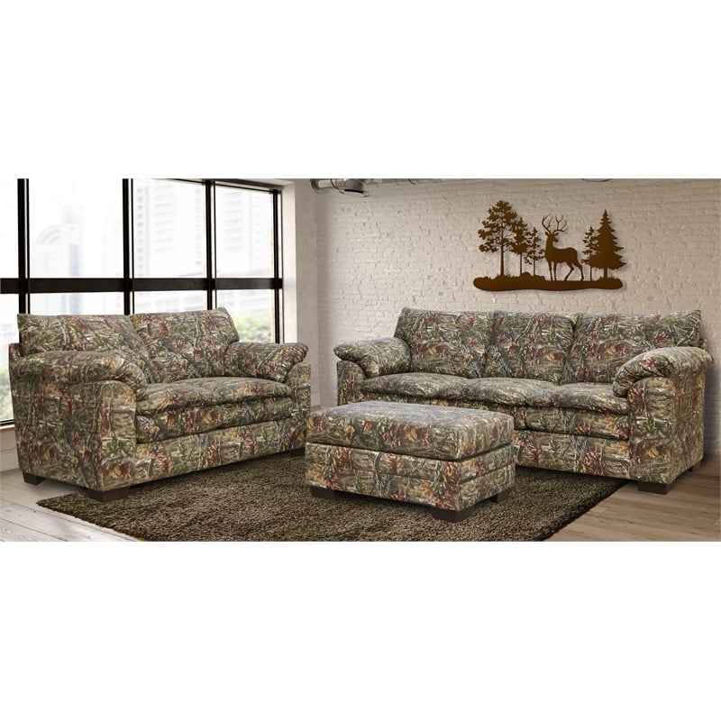 American Furniture Classics Upholstered Ottoman in Superflauge Camo