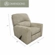 American Furniture Classics Rocker Recliner Chair in Beige Polyester