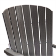American Furniture Classics Fan Back Glider in Coastal Gray/White