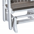 American Furniture Classics Fan Back Glider in Coastal Gray/White
