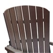American Furniture Classics Fan Back Balcony Glider in Brazilian Walnut/Black