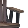 American Furniture Classics Fan Back Balcony Glider in Brazilian Walnut/Black