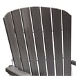 American Furniture Classics Fan Back Balcony Glider in Coastal Gray/White