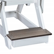American Furniture Classics Fan Back Balcony Glider in Coastal Gray/White