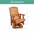 American Furniture Classics Slat Back Swivel Chair