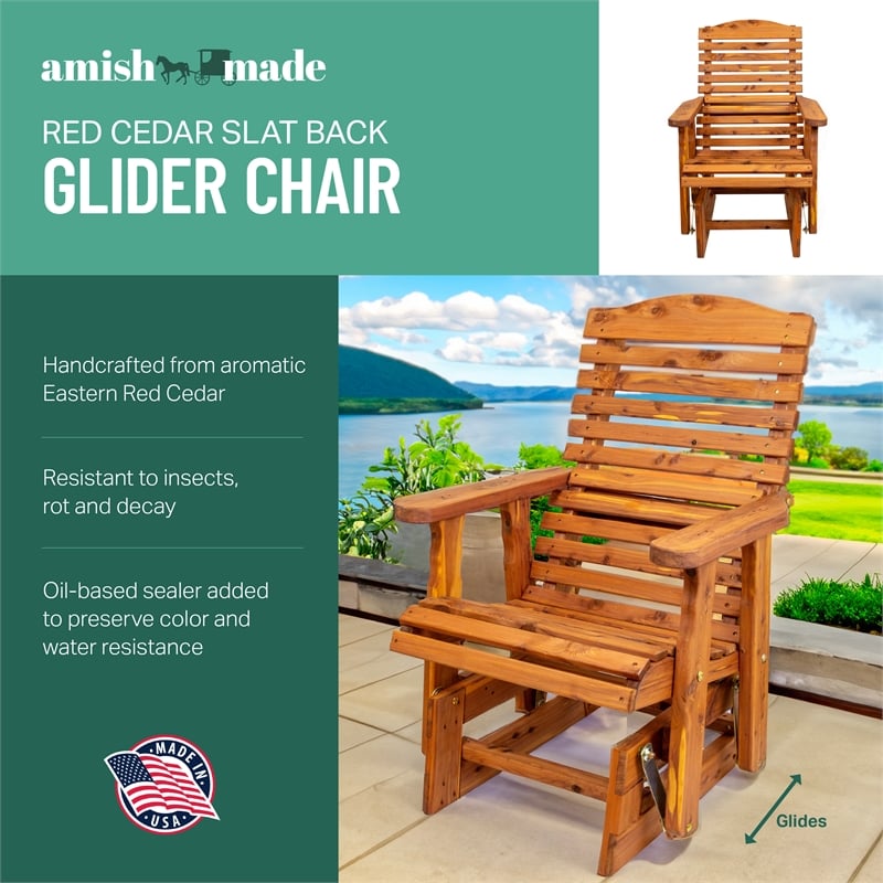 American Furniture Classics Slat Back Glider