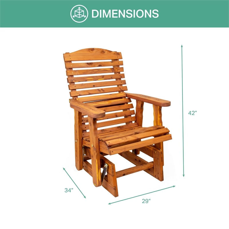 American Furniture Classics Slat Back Glider