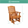 American Furniture Classics Slat Back Glider