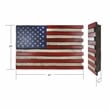 Small American Flag Wall Hanging Gun Concealment with Two Secret Compartments