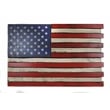 Small American Flag Wall Hanging Gun Concealment with Two Secret Compartments