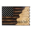 Large We The People Wall Hanging Gun Concealment with Two Secret Compartments