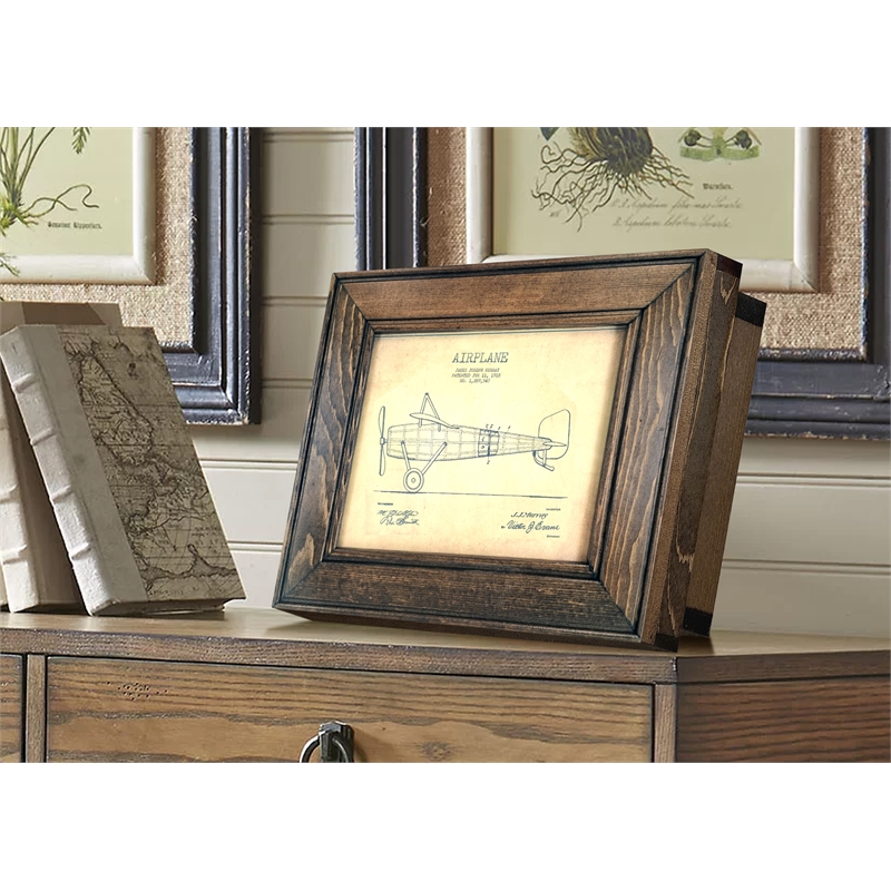 Picture Frame with Hidden Locking Gun Concealment Feature