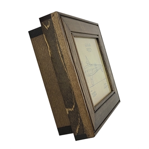 Picture Frame with Hidden Locking Gun Concealment Feature