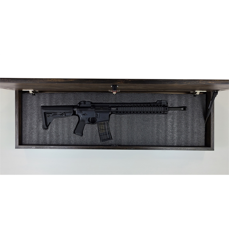 Always Kiss Me Goodnight Wall Decor with Locking Gun Concealment Compartment