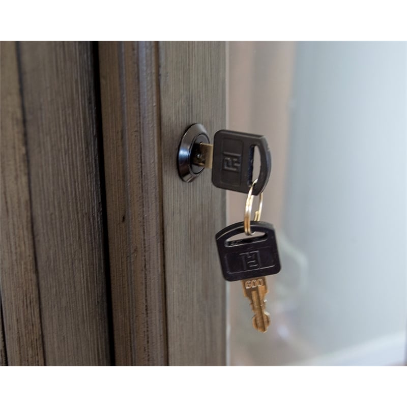 American Furniture Classics Model 860 Classic 12 Gun Cabinet Grey