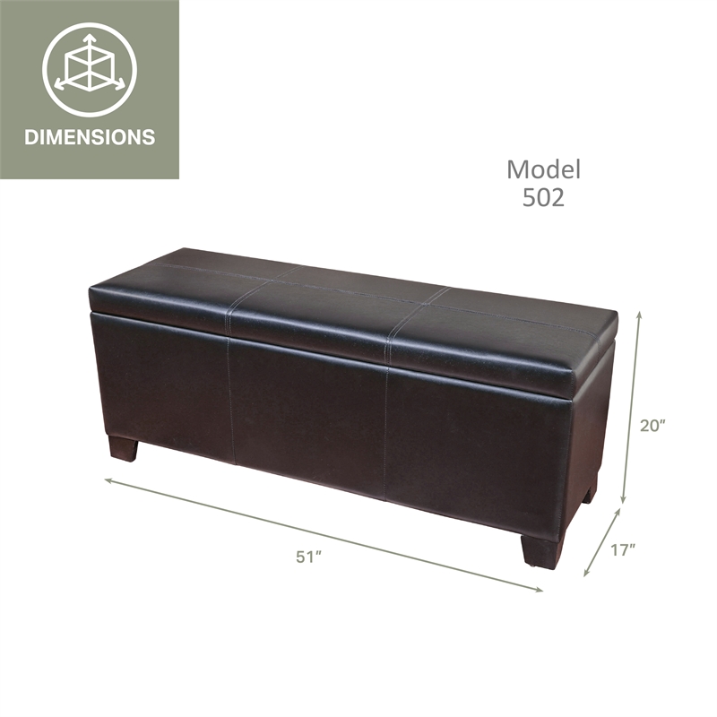 American Furniture Classics Model 502 Gun Concealment Bench - dark brown