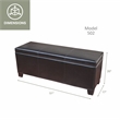 American Furniture Classics Model 502 Gun Concealment Bench - dark brown