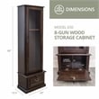 American Furniture Classics Model 650 8 Gun Cabinet with locking glass door