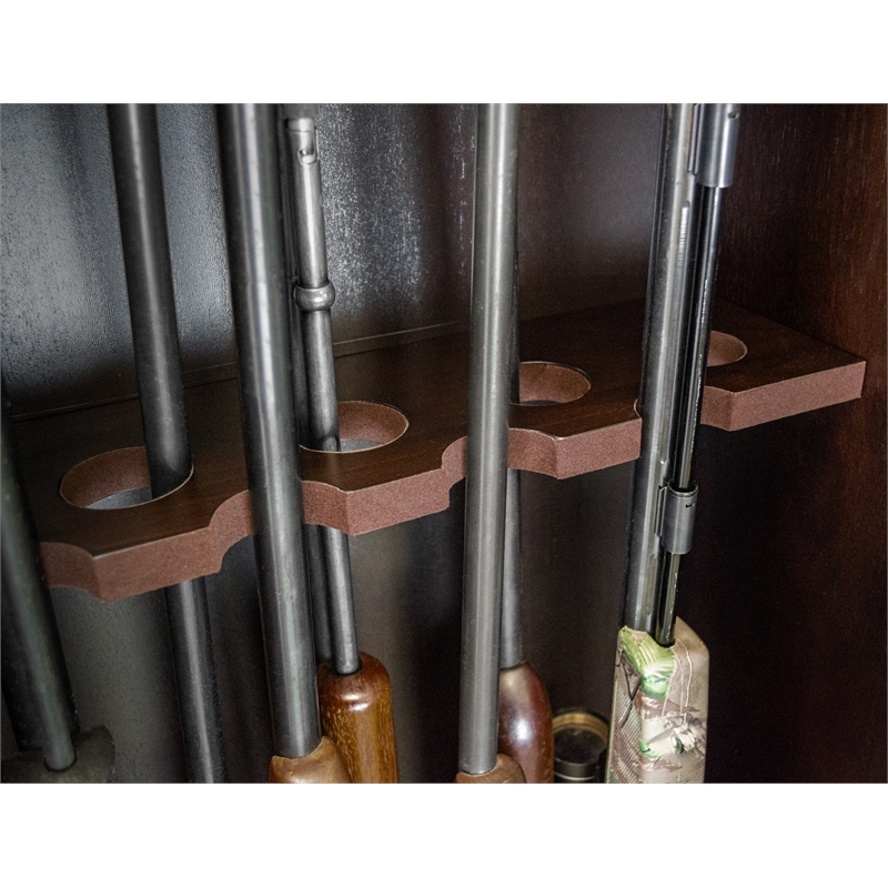 American Furniture Classics Model 650 8 Gun Cabinet with locking glass door