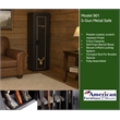 American Furniture Classics Model 901 5 Gun Metal Security Cabinet