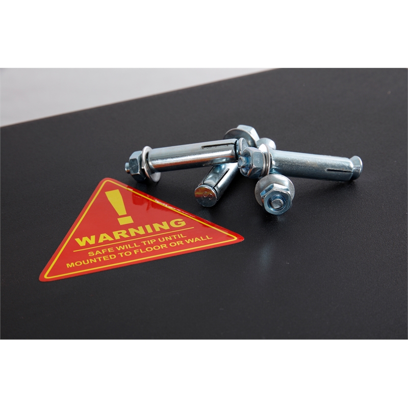 American Furniture Classics Model 901 5 Gun Metal Security Cabinet