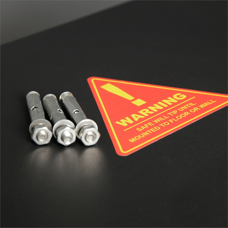 American Furniture Classics Model 906 5 Gun Metal Security Cabinet