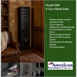 American Furniture Classics Model 906 5 Gun Metal Security Cabinet