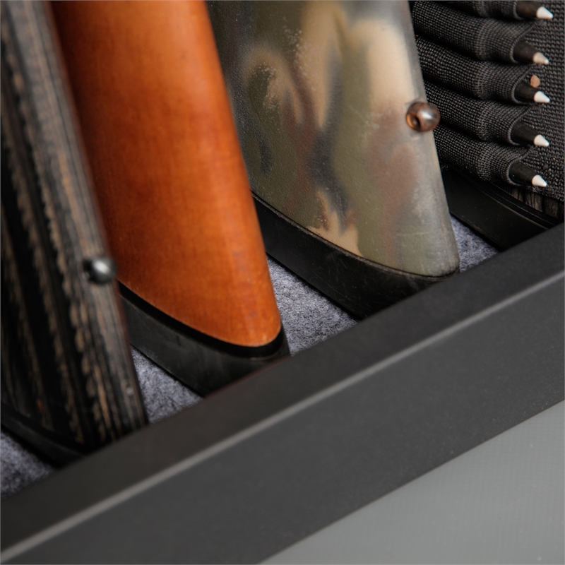 American Furniture Classics Model 906 5 Gun Metal Security Cabinet