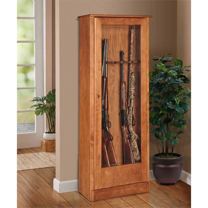 American Furniture Classics Model 724-10 10 Gun Cabinet