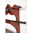 American Furniture Classics 4 Gun Wall Rack with locking storage compartment