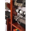 American Furniture Classics 4 Gun Wall Rack with locking storage compartment