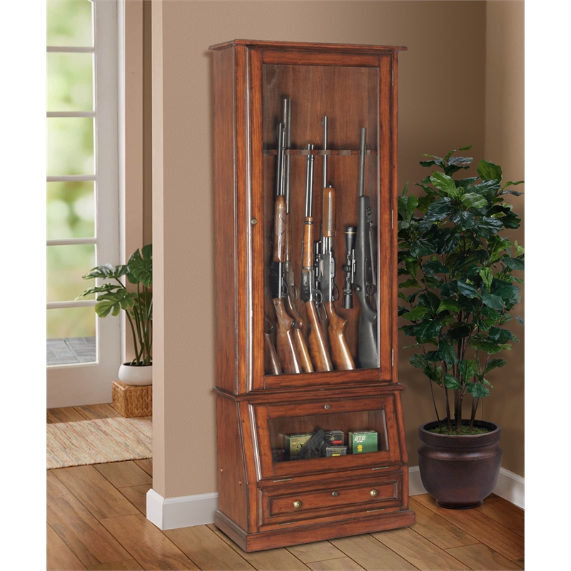 American Furniture Classics 12 Gun Slanted Base Cabinet