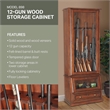 American Furniture Classics 12 Gun Slanted Base Cabinet