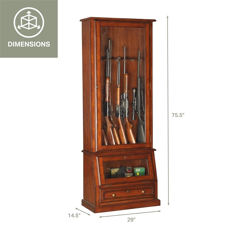 American Furniture Classics 12 Gun Slanted Base Cabinet
