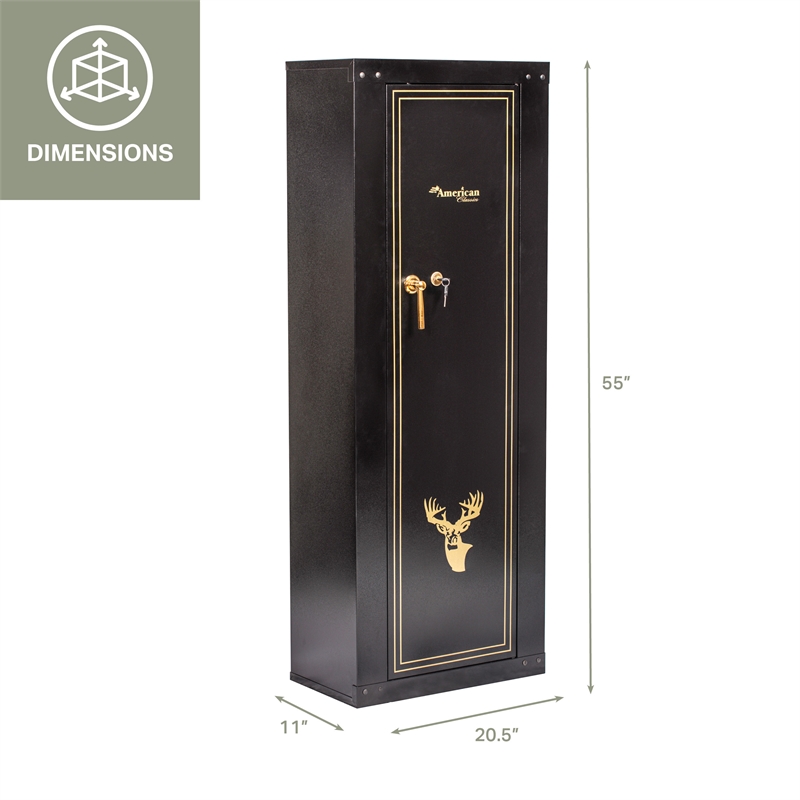 American Furniture Classics 10 Gun Metal Cabinet