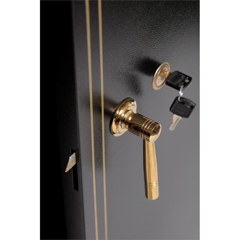 American Furniture Classics 10 Gun Metal Cabinet